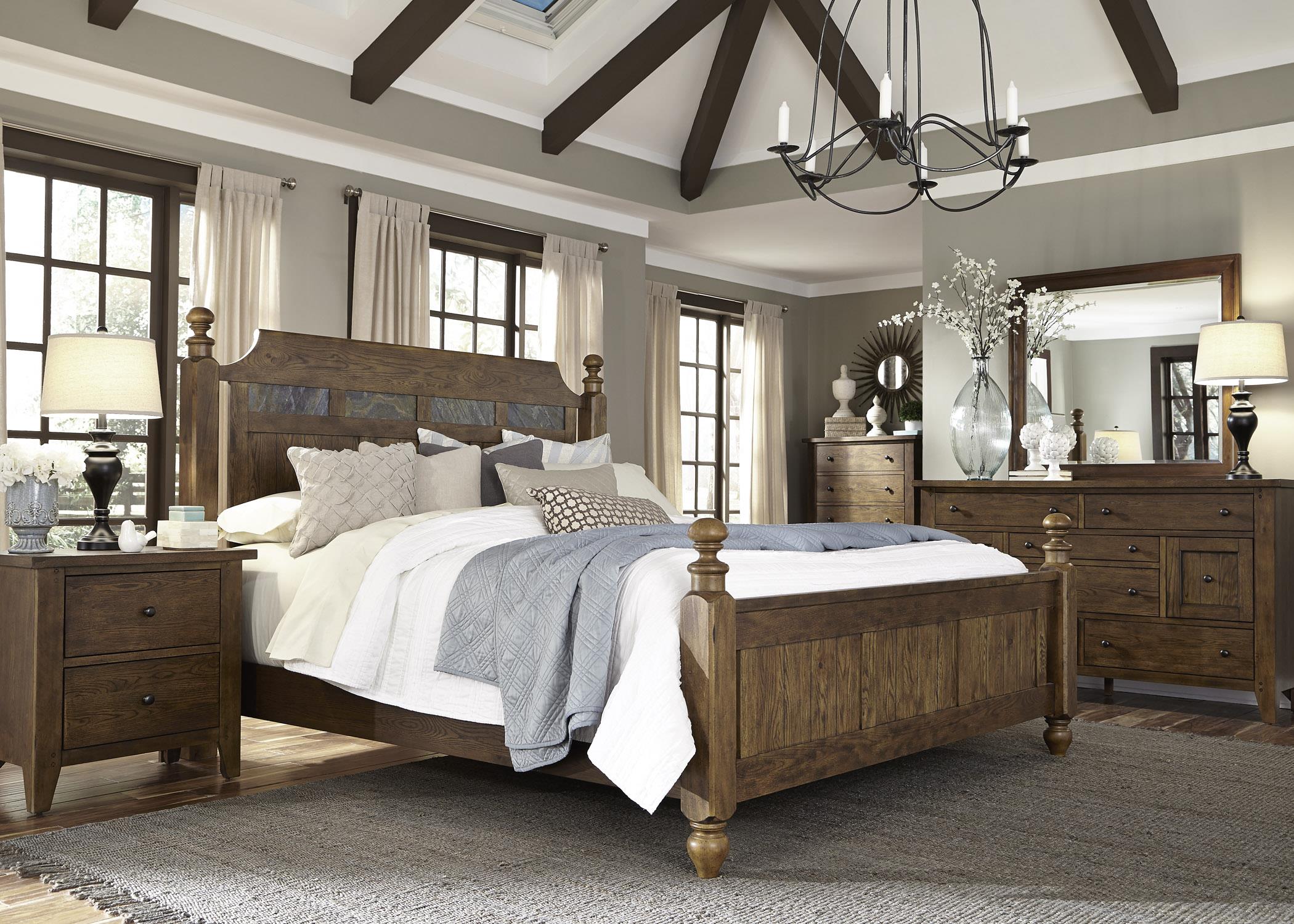 Liberty Furniture Hearthstone 382BRQPSDMCN Queen Bedroom Group